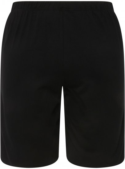 Ulla Popken Stretch Knit Bermuda Shorts Black - Jeans & Bukser i Store Størrelser – Plus Size - Jeans og bukser, EU 42-70