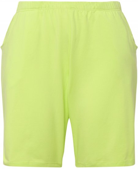 Ulla Popken Stretch Knit Bermuda Shorts Green - Jeans & Bukser i Store Størrelser – Plus Size - 