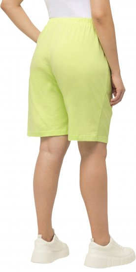 Ulla Popken Stretch Knit Bermuda Shorts Green - Jeans & Bukser i Store Størrelser – Plus Size - 