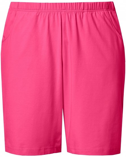 Ulla Popken Stretch Knit Bermuda Shorts Red - Jeans & Bukser i Store Størrelser – Plus Size - Jeans og bukser, EU 42-70