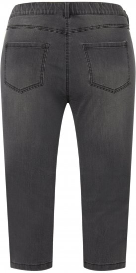 Ulla Popken Basic Capri Sarah Fit Jeans Gray - Jeans & Bukser i Store Størrelser – Plus Size - Jeans og bukser, EU 42-70