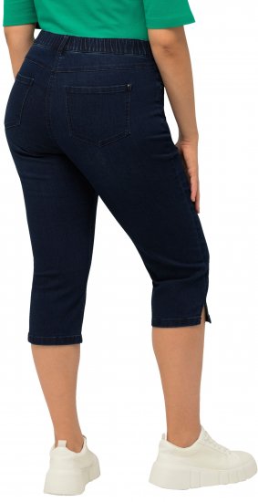Ulla Popken Basic Capri Sarah Fit Jeans Denim Blue - Jeans & Bukser i Store Størrelser – Plus Size - 