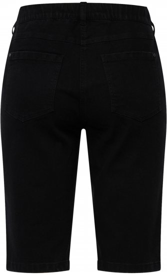 Ulla Popken Basic Denim Mandy Bermuda Shorts Black - Jeans & Bukser i Store Størrelser – Plus Size - Jeans og bukser, EU 42-70