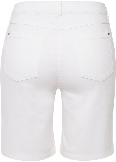 Ulla Popken Basic Denim Mandy Bermuda Shorts Snow White - Jeans & Bukser i Store Størrelser – Plus Size - Jeans og bukser, EU 42-70