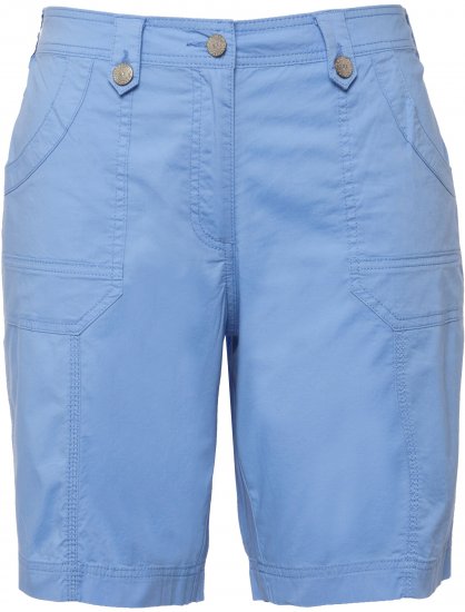 Ulla Popken Cargo Bermuda Shorts Cloud Blue - Jeans & Bukser i Store Størrelser – Plus Size - 