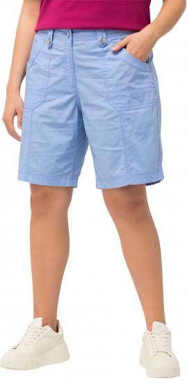 Ulla Popken Cargo Bermuda Shorts Cloud Blue - Jeans & Bukser i Store Størrelser – Plus Size - 