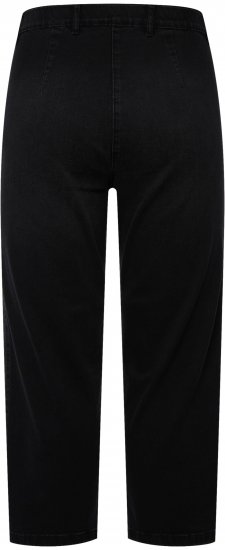 Ulla Popken Cropped Stretch Blend Mony Jeans Black - Jeans & Bukser i Store Størrelser – Plus Size - 