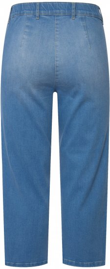 Ulla Popken Cropped Stretch Blend Mony Jeans Blue - Jeans & Bukser i Store Størrelser – Plus Size - Jeans og bukser, EU 42-70