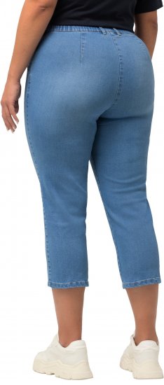 Ulla Popken Cropped Stretch Blend Mony Jeans Blue - Jeans & Bukser i Store Størrelser – Plus Size - Jeans og bukser, EU 42-70