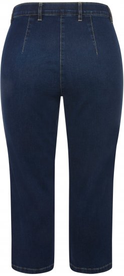 Ulla Popken Cropped Stretch Blend Mony Jeans Blue Denim - Jeans & Bukser i Store Størrelser – Plus Size - Jeans og bukser, EU 42-70