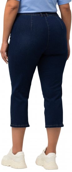 Ulla Popken Cropped Stretch Blend Mony Jeans Blue Denim - Jeans & Bukser i Store Størrelser – Plus Size - Jeans og bukser, EU 42-70