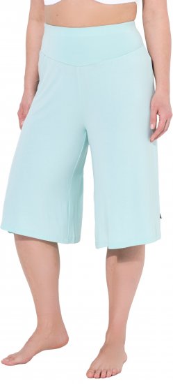 Ulla Popken Wide Leg Flared Bermuda Shorts Blue - Jeans & Bukser i Store Størrelser – Plus Size - Jeans og bukser, EU 42-70