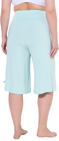 Ulla Popken Wide Leg Flared Bermuda Shorts Blue - Jeans & Bukser i Store Størrelser – Plus Size - Jeans og bukser, EU 42-70