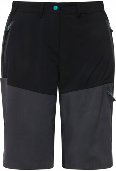Ulla Popken Water Repellent Nordic Walking Shorts Black - Jeans & Bukser i Store Størrelser – Plus Size - 
