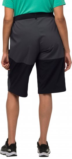 Ulla Popken Water Repellent Nordic Walking Shorts Black - Jeans & Bukser i Store Størrelser – Plus Size - 