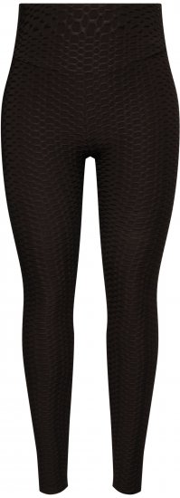 Ulla Popken Textured High Waisted Leggings Grey - Jeans & Bukser i Store Størrelser – Plus Size - Jeans og bukser, EU 42-70