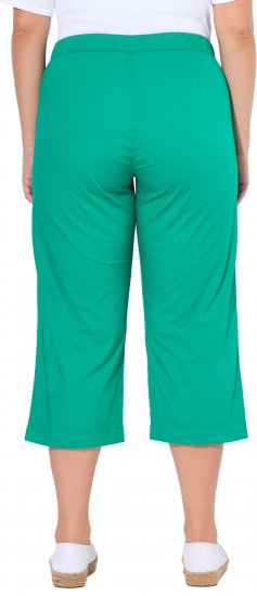 Ulla Popken Cropped Ruby Fit Pants Emerald Green - Jeans & Bukser i Store Størrelser – Plus Size - Jeans og bukser, EU 42-70