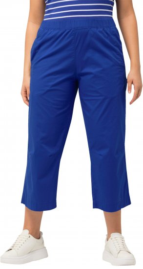 Ulla Popken Cropped Ruby Fit Pants Blue - Jeans & Bukser i Store Størrelser – Plus Size - 
