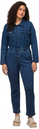 Ulla Popken Denim Boiler Suit Blue Denim - Jeans & Bukser i Store Størrelser – Plus Size - 