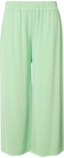 Ulla Popken Layered Chiffon Wide Leg Pants Green - Jeans & Bukser i Store Størrelser – Plus Size - 