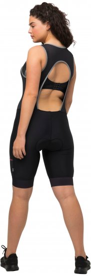 Ulla Popken Padded Cycling Zip Front Bodysuit Black - Jeans & Bukser i Store Størrelser – Plus Size - Jeans og bukser, EU 42-70