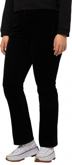 Ulla Popken Mandy Corduroy Pants Black - Jeans & Bukser i Store Størrelser – Plus Size - Jeans og bukser, EU 42-70