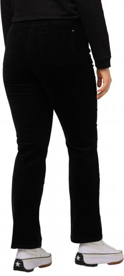 Ulla Popken Mandy Corduroy Pants Black - Jeans & Bukser i Store Størrelser – Plus Size - Jeans og bukser, EU 42-70