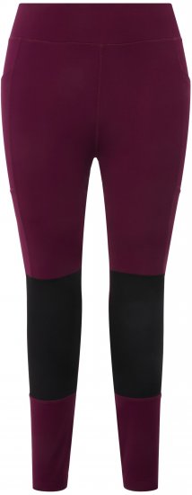 Ulla Popken High Waisted Hiking Leggings Purple - Jeans & Bukser i Store Størrelser – Plus Size - Jeans og bukser, EU 42-70