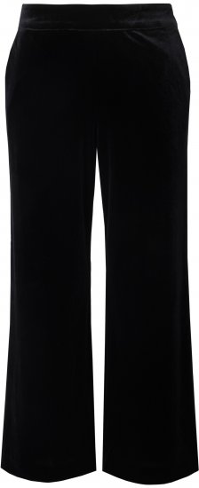 Ulla Popken Velvet Suit Pants Black - Jeans & Bukser i Store Størrelser – Plus Size - 