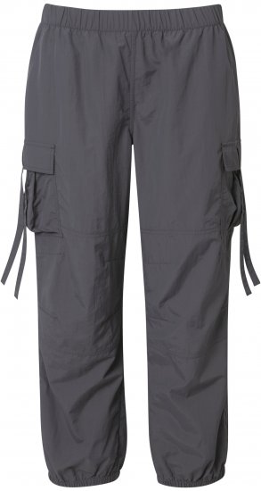 Ulla Popken Elastic Waist Cargo Pants Graphite Grey - Jeans & Bukser i Store Størrelser – Plus Size - Jeans og bukser, EU 42-70