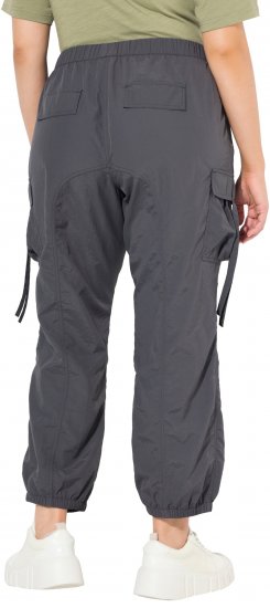 Ulla Popken Elastic Waist Cargo Pants Graphite Grey - Jeans & Bukser i Store Størrelser – Plus Size - Jeans og bukser, EU 42-70
