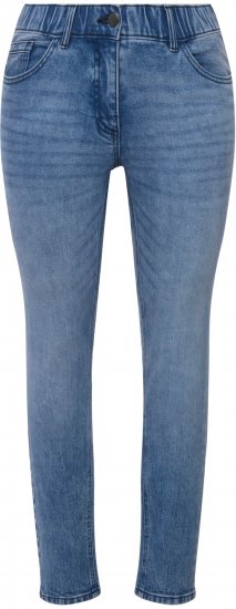 Ulla Popken Distressed Wash Jeans Blue - Jeans & Bukser i Store Størrelser – Plus Size - Jeans og bukser, EU 42-70