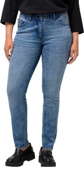 Ulla Popken Distressed Wash Jeans Blue - Jeans & Bukser i Store Størrelser – Plus Size - Jeans og bukser, EU 42-70