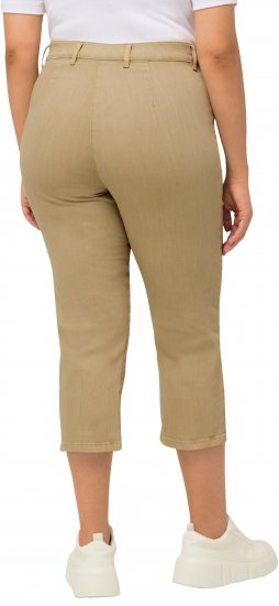 Ulla Popken Cropped Stretch Fit Mony Pants Dark Putty - Jeans & Bukser i Store Størrelser – Plus Size - 