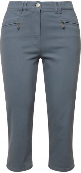 Ulla Popken Cropped Stretch Fit Mony Pants Light Sapphire - Jeans & Bukser i Store Størrelser – Plus Size - 