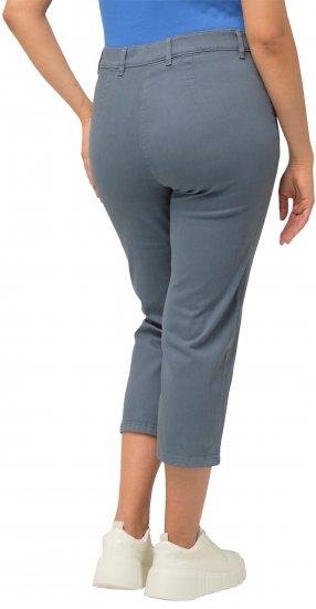 Ulla Popken Cropped Stretch Fit Mony Pants Light Sapphire - Jeans & Bukser i Store Størrelser – Plus Size - 