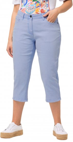 Ulla Popken Capri Boyfriend Jeans Blue - Jeans & Bukser i Store Størrelser – Plus Size - Jeans og bukser, EU 42-70