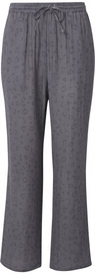 Ulla Popken Muslin Pull On Pants Black - Jeans & Bukser i Store Størrelser – Plus Size - 