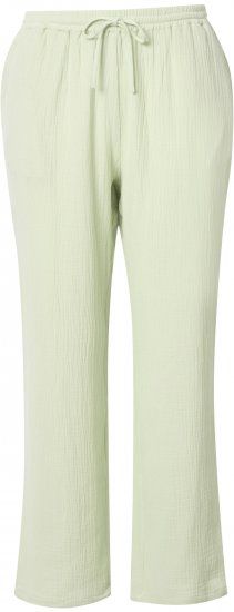 Ulla Popken Muslin Pull On Pants Green - Jeans & Bukser i Store Størrelser – Plus Size - Jeans og bukser, EU 42-70