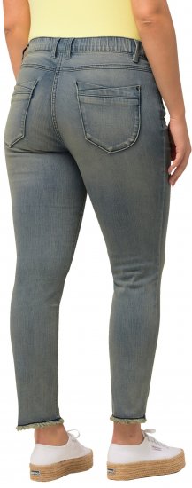 Ulla Popken Fringed Hem Sarah Jeans Blue - Jeans & Bukser i Store Størrelser – Plus Size - Jeans og bukser, EU 42-70