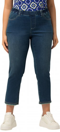 Ulla Popken Cropped Narrow Leg Jeans Blue Denim - Jeans & Bukser i Store Størrelser – Plus Size - Jeans og bukser, EU 42-70