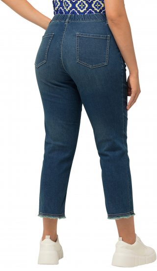 Ulla Popken Cropped Narrow Leg Jeans Blue Denim - Jeans & Bukser i Store Størrelser – Plus Size - Jeans og bukser, EU 42-70