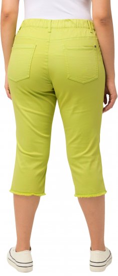 Ulla Popken Stretch Fit Raw Hem Capris Pistachio - Jeans & Bukser i Store Størrelser – Plus Size - Jeans og bukser, EU 42-70