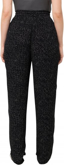 Ulla Popken Speckled Crepe Pull On Pants Black - Jeans & Bukser i Store Størrelser – Plus Size - Jeans og bukser, EU 42-70