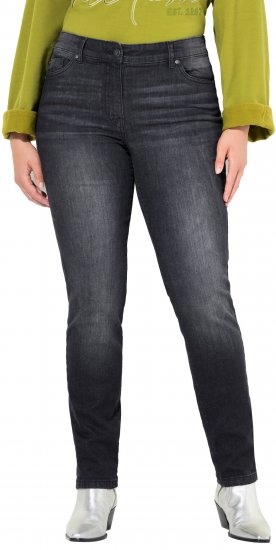 Ulla Popken Rhinestone Detail Stretch Fit Jeans Black - Jeans & Bukser i Store Størrelser – Plus Size - Jeans og bukser, EU 42-70