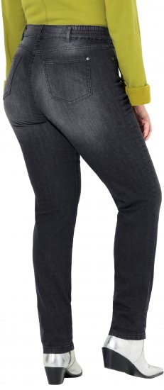 Ulla Popken Rhinestone Detail Stretch Fit Jeans Black - Jeans & Bukser i Store Størrelser – Plus Size - Jeans og bukser, EU 42-70