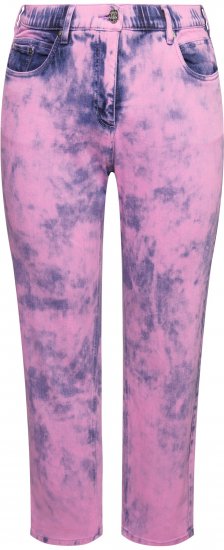 Ulla Popken Color Wash Stretch Fit Boyfriend Jeans Bold Pink - Jeans & Bukser i Store Størrelser – Plus Size - Jeans og bukser, EU 42-70