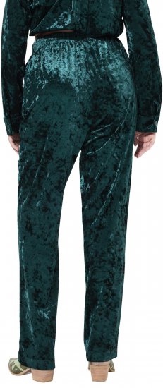 Ulla Popken Velvet Elastic Waist Pants Green - Jeans & Bukser i Store Størrelser – Plus Size - Jeans og bukser, EU 42-70