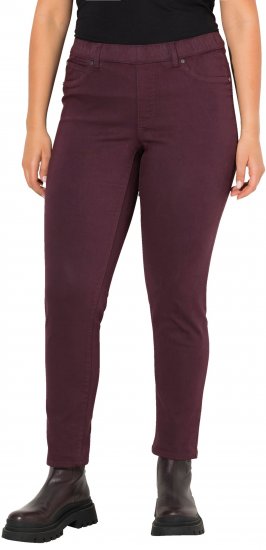 Ulla Popken Pull On Jeans Brown - Jeans & Bukser i Store Størrelser – Plus Size - 