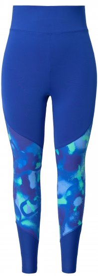 Ulla Popken Quick Dry Abstract Print Leggings Blue - Jeans & Bukser i Store Størrelser – Plus Size - Jeans og bukser, EU 42-70